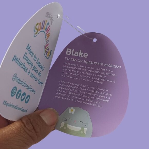 Squishmallows 12" Blake The Bunny Plush  Soft & Cuddly Collectible Toy - Picture 4 of 14